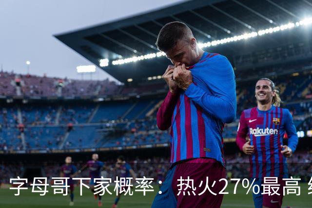 字母哥下家概率：热火27%最高 绿军雷霆开拓者分列二三四